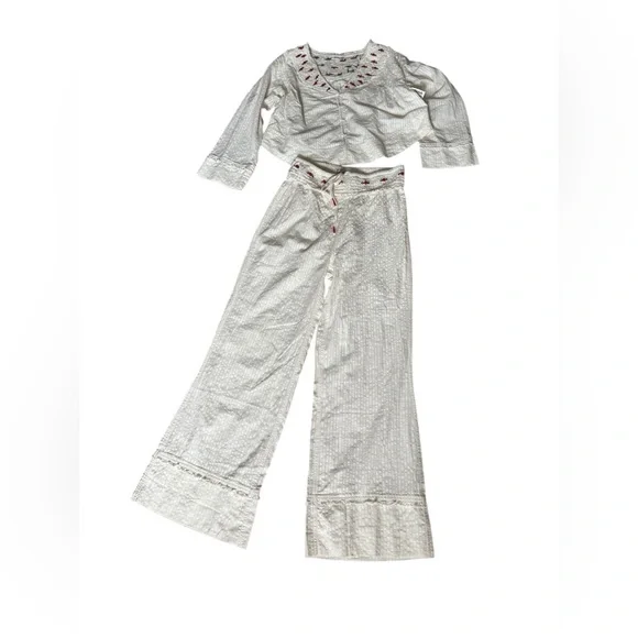 Nwot Free People Sweet As Roses Lounge Set  XSmall - Picture 3 of 4